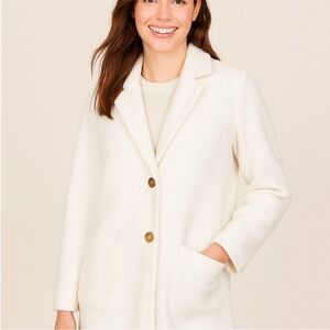 NWT! LOFT Cream Oversized Teddy Coat. Get cozy.